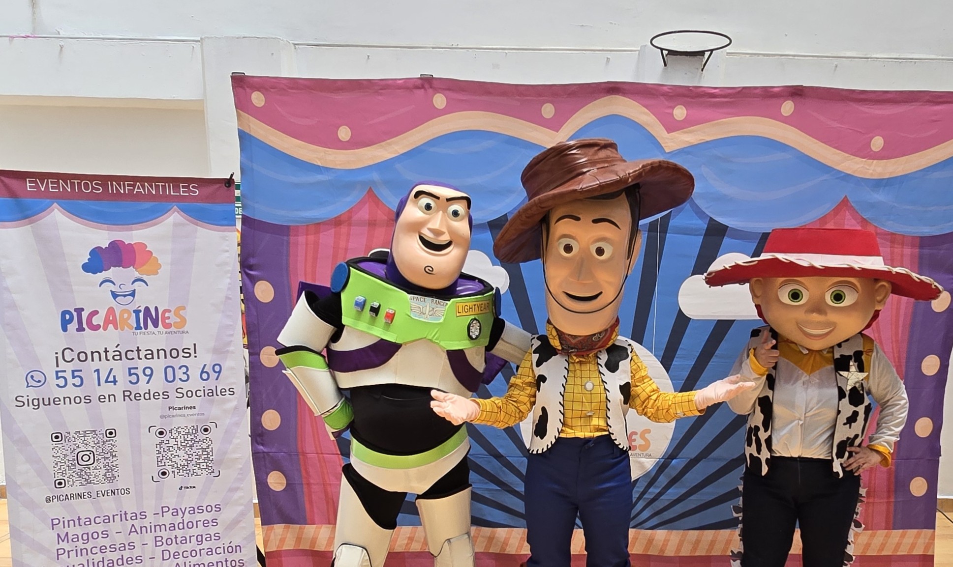 Botarga en evento infantil Picarínes